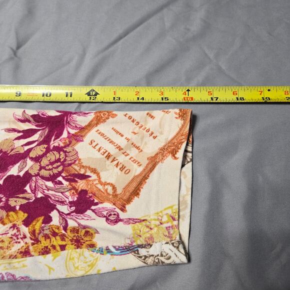 Cj Banks Sz 1X Women Multi Floral V Neck 3/4 Sleeve Shirt - Picture 7 of 8
